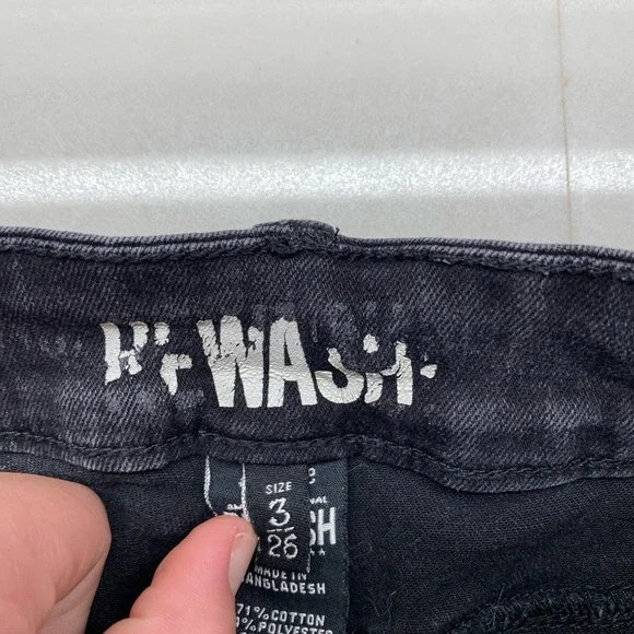 Rewash Dark Gray Jean Shorts - Picture 4 of 4